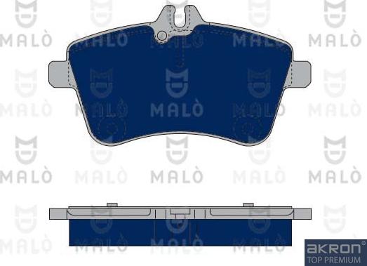 AKRON-MALÒ 1050213 - Комплект спирачно феродо, дискови спирачки vvparts.bg