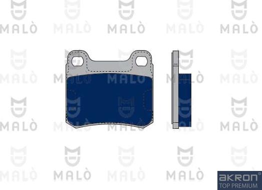 AKRON-MALÒ 1050222 - Комплект спирачно феродо, дискови спирачки vvparts.bg
