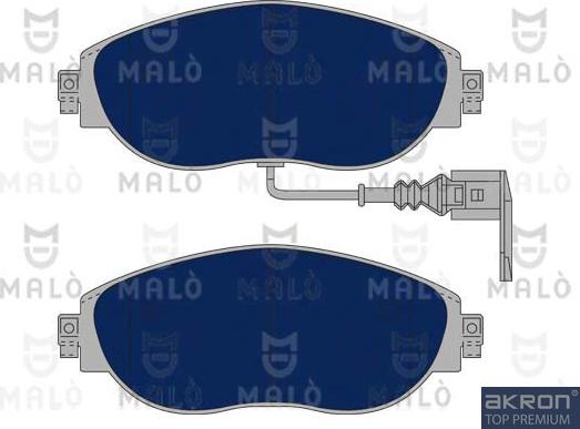 AKRON-MALÒ 1051091 - Комплект спирачно феродо, дискови спирачки vvparts.bg