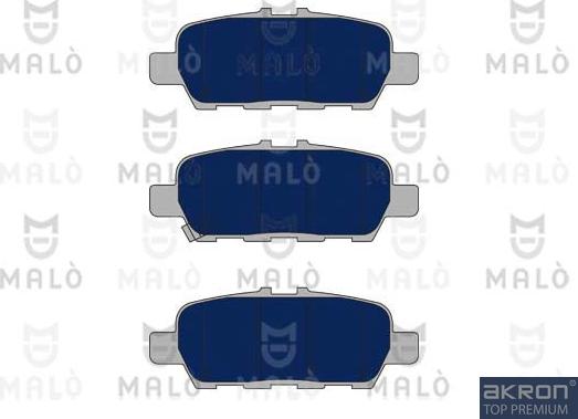AKRON-MALÒ 1051056 - Комплект спирачно феродо, дискови спирачки vvparts.bg