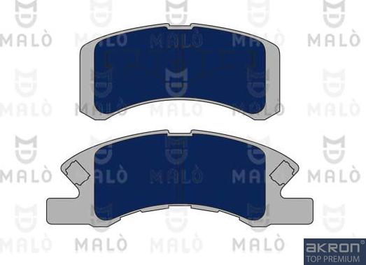 AKRON-MALÒ 1051052 - Комплект спирачно феродо, дискови спирачки vvparts.bg