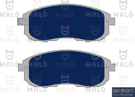 AKRON-MALÒ 1051057 - Комплект спирачно феродо, дискови спирачки vvparts.bg