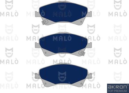 AKRON-MALÒ 1051014 - Комплект спирачно феродо, дискови спирачки vvparts.bg
