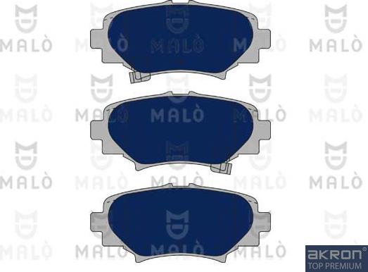 AKRON-MALÒ 1051143 - Комплект спирачно феродо, дискови спирачки vvparts.bg