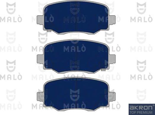 AKRON-MALÒ 1051152 - Комплект спирачно феродо, дискови спирачки vvparts.bg
