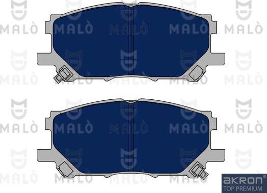 AKRON-MALÒ 1051101 - Комплект спирачно феродо, дискови спирачки vvparts.bg