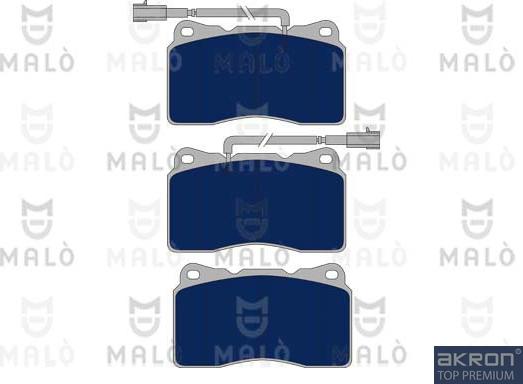 AKRON-MALÒ 1051112 - Комплект спирачно феродо, дискови спирачки vvparts.bg