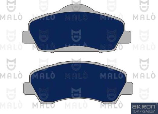 AKRON-MALÒ 1051137 - Комплект спирачно феродо, дискови спирачки vvparts.bg