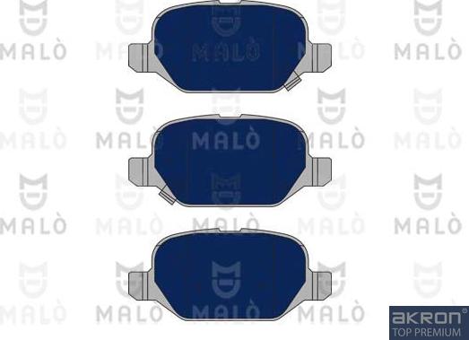 AKRON-MALÒ 1051127 - Комплект спирачно феродо, дискови спирачки vvparts.bg