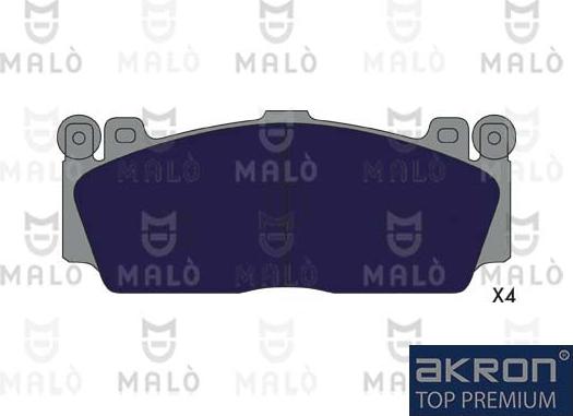 AKRON-MALÒ 1051363 - Комплект спирачно феродо, дискови спирачки vvparts.bg