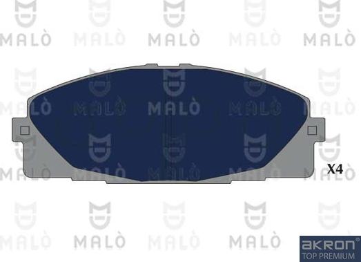 AKRON-MALÒ 1051310 - Комплект спирачно феродо, дискови спирачки vvparts.bg