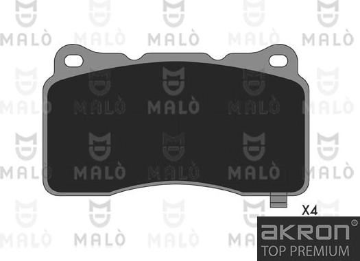 AKRON-MALÒ 1051381 - Комплект спирачно феродо, дискови спирачки vvparts.bg