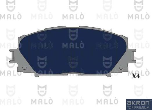 AKRON-MALÒ 1051332 - Комплект спирачно феродо, дискови спирачки vvparts.bg