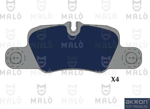 AKRON-MALÒ 1051266 - Комплект спирачно феродо, дискови спирачки vvparts.bg