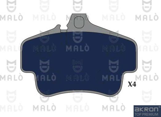 AKRON-MALÒ 1051239 - Комплект спирачно феродо, дискови спирачки vvparts.bg