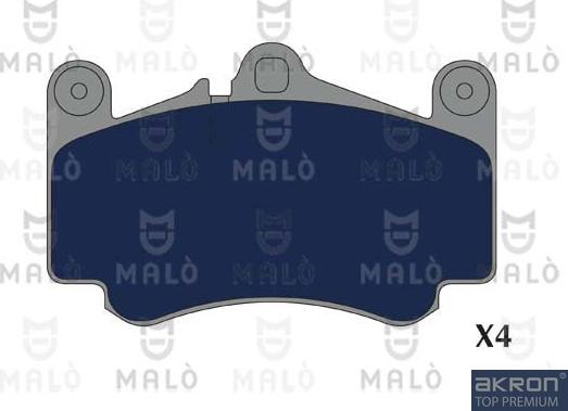 AKRON-MALÒ 1051274 - Комплект спирачно феродо, дискови спирачки vvparts.bg