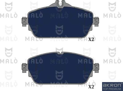 AKRON-MALÒ 1051273 - Комплект спирачно феродо, дискови спирачки vvparts.bg