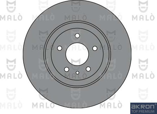 AKRON-MALÒ 1110455 - Спирачен диск vvparts.bg