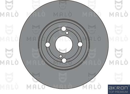 AKRON-MALÒ 1110458 - Спирачен диск vvparts.bg