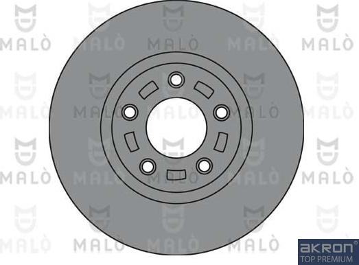 AKRON-MALÒ 1110460 - Спирачен диск vvparts.bg