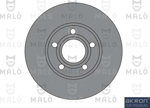 AKRON-MALÒ 1110430 - Спирачен диск vvparts.bg