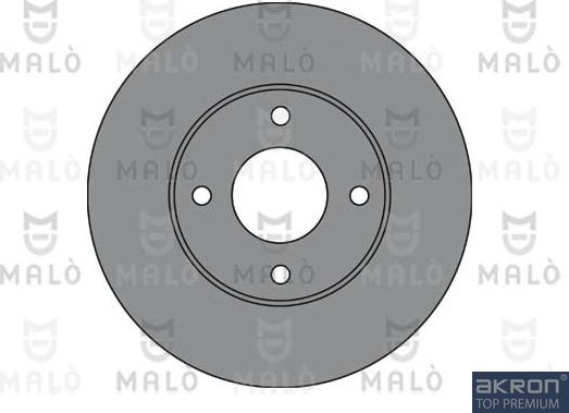 AKRON-MALÒ 1110425 - Спирачен диск vvparts.bg