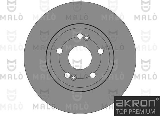 AKRON-MALÒ 1110619 - Спирачен диск vvparts.bg