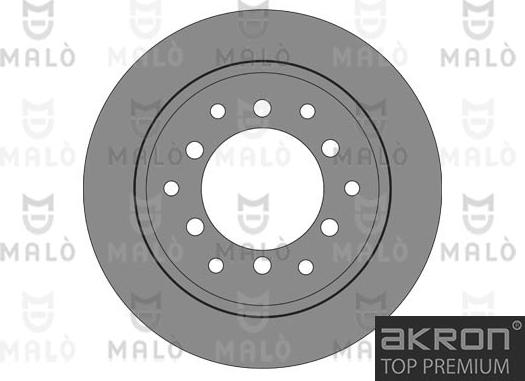 AKRON-MALÒ 1110615 - Спирачен диск vvparts.bg