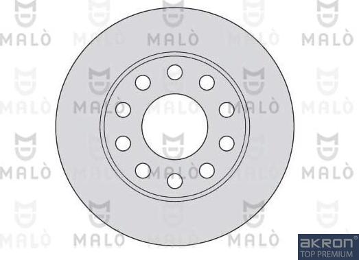 AKRON-MALÒ 1110042 - Спирачен диск vvparts.bg