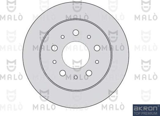 AKRON-MALÒ 1110047 - Спирачен диск vvparts.bg