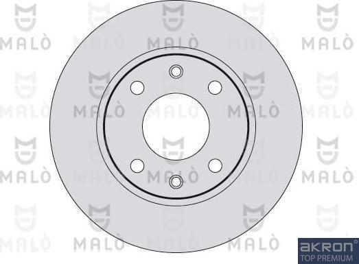 AKRON-MALÒ 1110019 - Спирачен диск vvparts.bg