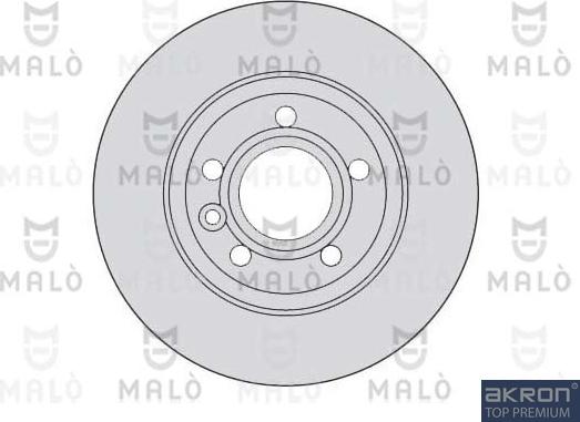 AKRON-MALÒ 1110011 - Спирачен диск vvparts.bg