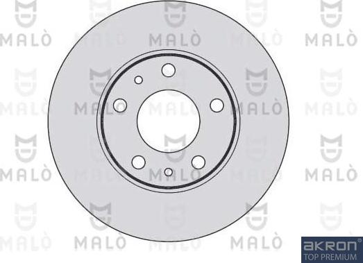 AKRON-MALÒ 1110017 - Спирачен диск vvparts.bg