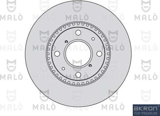 AKRON-MALÒ 1110105 - Спирачен диск vvparts.bg