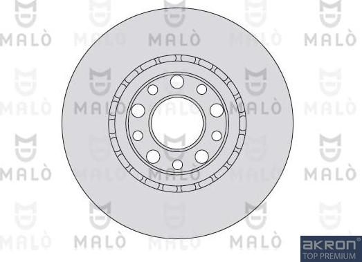 AKRON-MALÒ 1110102 - Спирачен диск vvparts.bg