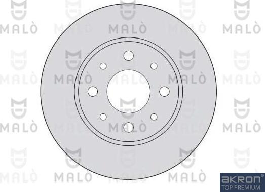 AKRON-MALÒ 1110107 - Спирачен диск vvparts.bg