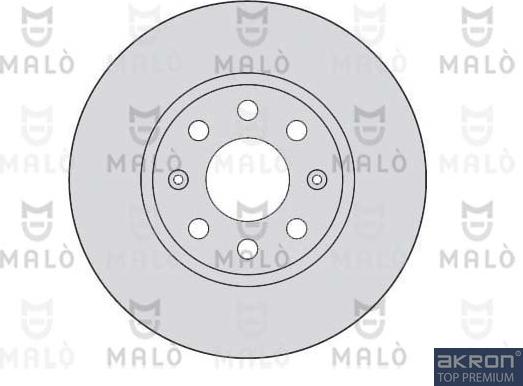 AKRON-MALÒ 1110110 - Спирачен диск vvparts.bg