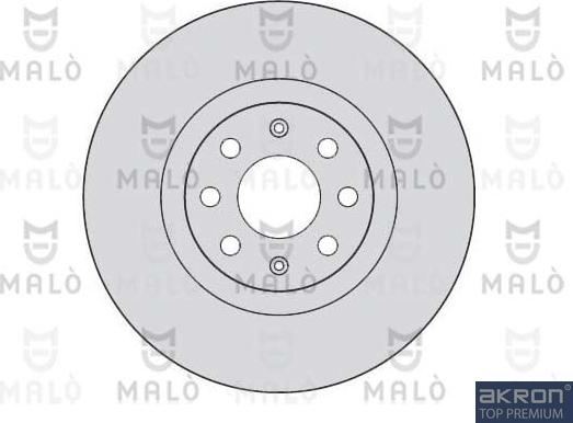 AKRON-MALÒ 1110111 - Спирачен диск vvparts.bg