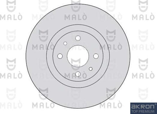AKRON-MALÒ 1110182 - Спирачен диск vvparts.bg