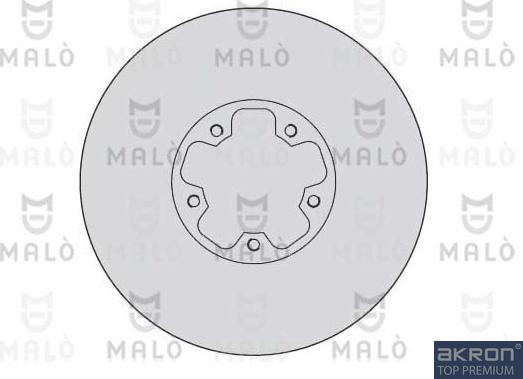 AKRON-MALÒ 1110175 - Спирачен диск vvparts.bg