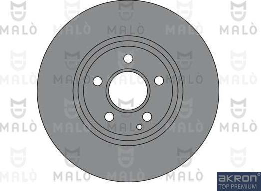 AKRON-MALÒ 1110345 - Спирачен диск vvparts.bg