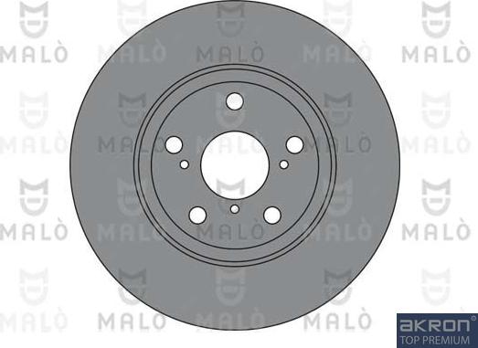 AKRON-MALÒ 1110341 - Спирачен диск vvparts.bg