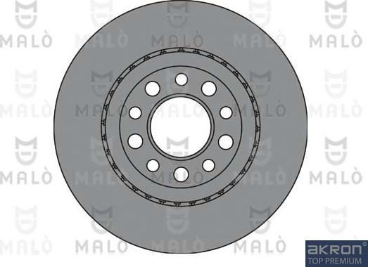 AKRON-MALÒ 1110317 - Спирачен диск vvparts.bg