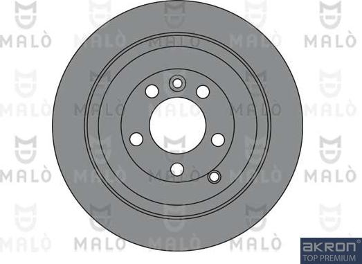 AKRON-MALÒ 1110320 - Спирачен диск vvparts.bg