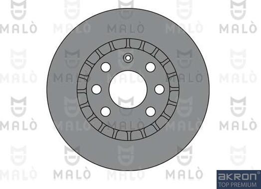 AKRON-MALÒ 1110290 - Спирачен диск vvparts.bg