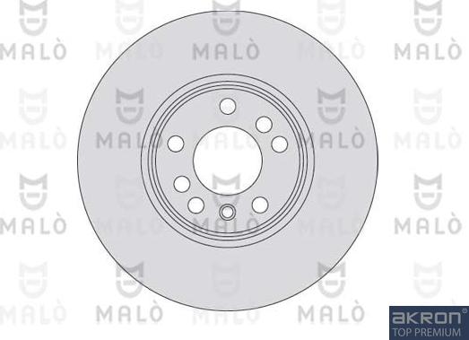 AKRON-MALÒ 1110215 - Спирачен диск vvparts.bg