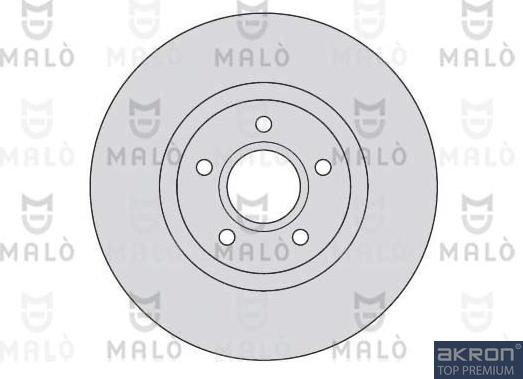 AKRON-MALÒ 1110213 - Спирачен диск vvparts.bg