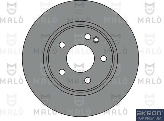 AKRON-MALÒ 1110221 - Спирачен диск vvparts.bg