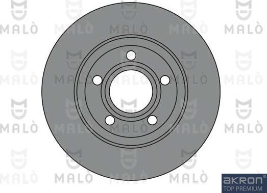 AKRON-MALÒ 1110228 - Спирачен диск vvparts.bg