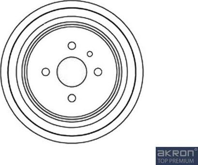 AKRON-MALÒ 1120045 - Спирачен барабан vvparts.bg
